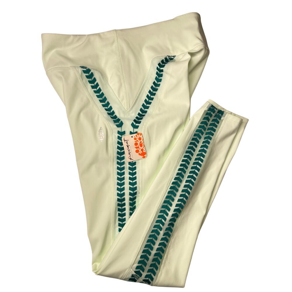 Free People Movement women’s Desert Renegade Leggings Aqua Glass M NWT - Picture 6 of 8